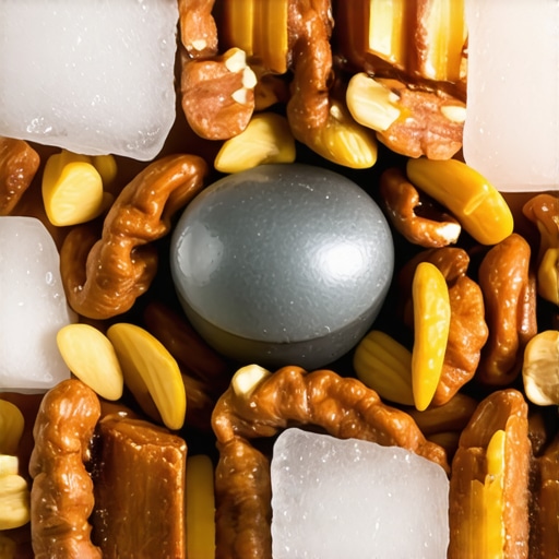 Close-up image of a high-speed blender active during nut butter and ice crushing process
