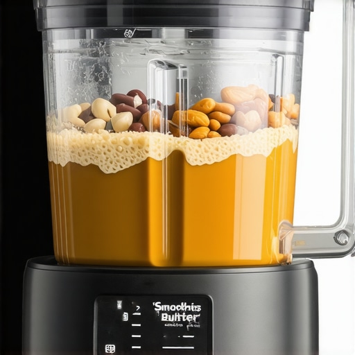 A high-speed blender blending ingredients for smoothies and nut butters