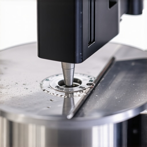 Person sharpening blender blades with a professional-grade tool