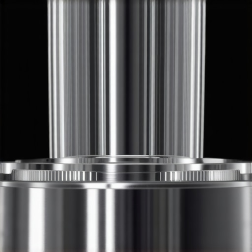 A person cleaning a high-quality blender's blades in a sleek kitchen setting.